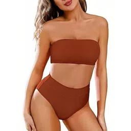 feuty Strapless Swim Bikini Set-picture-14