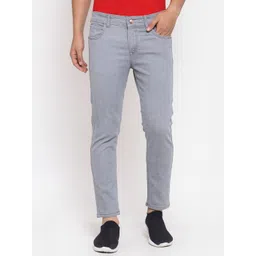 FEVER Men Grey Slim Fit Stretchable Cotton Jeans-picture-20