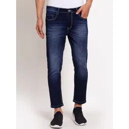 FEVER Men Navy Blue Slim Fit Light Fade Stretchable Jeans-image-17