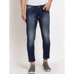 FEVER Men Navy Blue Slim Fit Light Fade Stretchable Jeans-image-20
