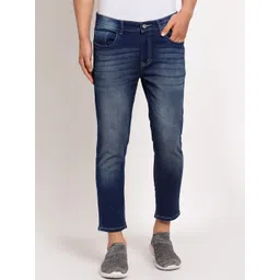 FEVER Men Navy Blue Slim Fit Light Fade Stretchable Jeans-image-22