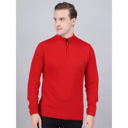 FEVERFEW Self Design Long Sleeves Acrylic Pullover Sweater-picture-12