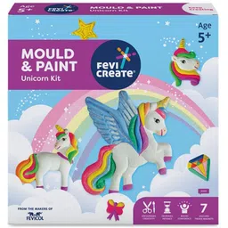 fevicreate Mould & Paint Unicorn Kit, Creates Fridge Magnets, Screen-Free Enagement 5+ Yrs-picture-8