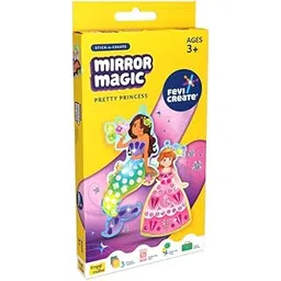 Fevicreate Stick-n-Create Mirror Magic Pretty Princess Kit | Sparkly Stickers | Princess Templates | Travel Friendly | Boosts Creativity | Screen-Free Play | Gifting | Ages 3 +-picture-10