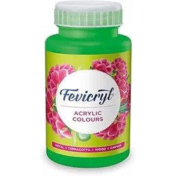 Fevicryl Acrylic Colour Light Green 500ml | Art & Craft, DIY, Rich Pigment, Non-Craking Paint for Canvas, Wood, Leather, Earthenware, Metal | Ideal for school projects, Hobbyists, Artists-picture-48