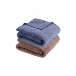 Fezora Grey & Brown 2 Pieces Microfiber 400 GSM Bath Towels-picture-19