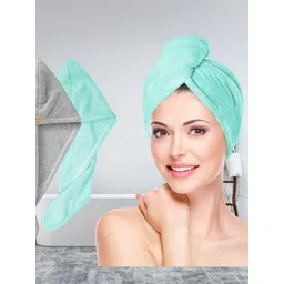 Fezora Grey & Sea Green 2 500 GSM Bath Towel-picture-40