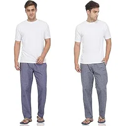 fflirtygo Men cotton pyjama casual wear, Night Wear men Pajama – Red and Brown Combo Pack-picture-19