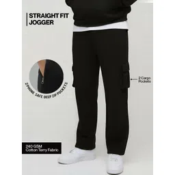 FFLIRTYGO Men Cotton Straight-Fit Cargo Trousers-picture-31