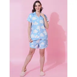 FFLIRTYGO Women Graphic Printed Pure Cotton Night suit-picture-23