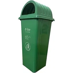 Fiable Cleantech Plastic 60 Liter Dome Shape Dustbin Green | Dome Lid Dustbin | Waste Bin | Trash Bin | Large Size Plastic Bin | Outdoor Dustbin-picture-24