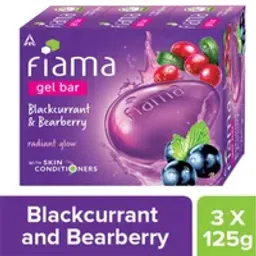Fiama Blackcurrant & Bearberry Gel Bar for Radiant Glowing & Hydrating Skin (Pack of 3 Soaps)-picture-24