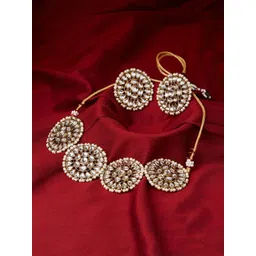 Fida Gold-Plated Kundan-Studded Jewellery Set-picture-23