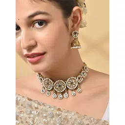 Fida Gold-Plated Kundan Studded  Jewellery Set-picture-14