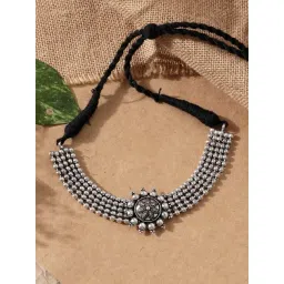 Fida Tribal Silver Necklace-picture-44