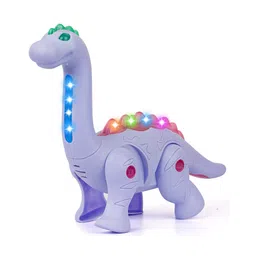 Fiddlerz Battery Operated Walking Dinosaur Musical Toys for Kids Electronic Pet Dino with Real Voice and Colorful LED Lights (Long Neck Dinosaur) - (Color May Vary)-image-10