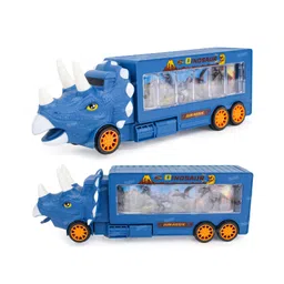 Fiddlerz Dinosaur Truck Toys for Kids Screen Show Dino World Toy Truck with 360 Degree Rotation, Light and Sound Vehicle Toy - Blue-image-14