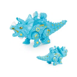 Fiddlerz Electric Walking Dinosaur Toy with Spray and LED Light Features Interactive Triceratops for Kids Realistic Sound Effects Fun Educational Gift for Boys Girls-image-8