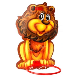 Fiddlerz Lion Basket Ball for Kids Toys for Boys Girls Portable Set with Hanging Board Ring Net Indoor and Outdoor Games image 3