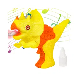 Fiddlerz Mist Spray Dinosaur Guns Toy Pistols with Light Sound Toy Gun - Yellow-image-7