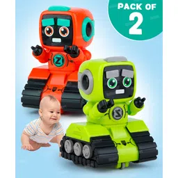 Fiddlerz Push and Go Robot Toy for Kids Inertia Driving Swinging Action Educational Robot Car Toy Indoor Outdoor Fun Gift for Boys and Girls Age 3+ (Pack of 2) Random Color-picture-14