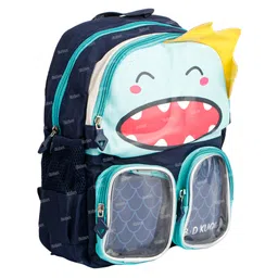 Fiddlerz School Bags For Kids Preschoolers Girls And Boys Years With Different 3D Dinosaur Character Hard Case Backpack - 12.5 inches-image-13