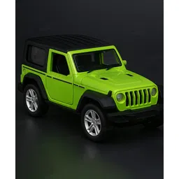 Fiddlerz Thar Die-Cast Car Toy 1:28 Scale with Pull Back Action Openable Doors Lifestyle SUV Premium Collectible Model Metal Car for Kids and Adults (Green)-picture-18