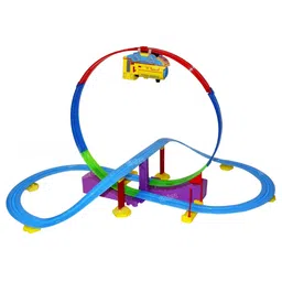 fiddlerz Train Track Set DIY Track Builder Set with Sound & Lights for Kids-picture-44
