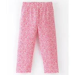 Fido Single Jersey Three Fourth Leggings Floral Print - Red-picture-10