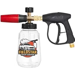 Fieldstar Car Pressure Washer Gun with Transparent Foam Cannon | Heavy Duty Car Wash Foam Gun with 1/4" Quick Connector & 1L Bottle | Compatible with STARQ,Vantro, Aimex,Shakti, iBELL-picture-16