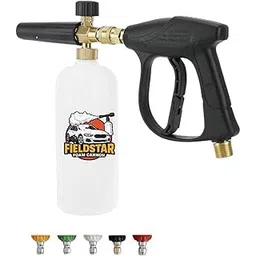 Fieldstar Pressure Washer Gun with Foam Cannon | Car Wash Foam Gun with 1/4" Quick Connector | Includes 5 Spray Nozzles & 1-Litre Bottle-picture-24