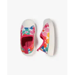 fiery feet Floral Print Slip-On Shoes-picture-30