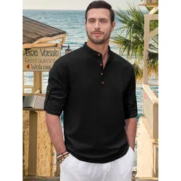 Fifth U Men Black Kurta-picture-33