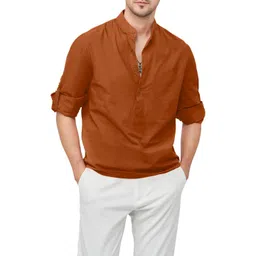Fifth U Men Brown Kurta-picture-36