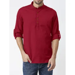 Fifth U Men Maroon Kurta-picture-23