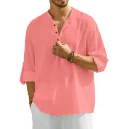 fifth u Men Regular Fit Kurta with Mandarin-Collar-picture-12