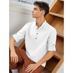 Fifth U Men White Kurta-picture-35