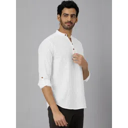 Fifth U Men White Kurta-picture-17