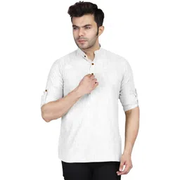 Fifth U Men White Kurta-picture-10