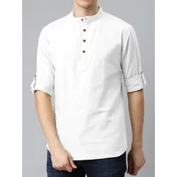 Fifth U Men White Kurta-picture-17