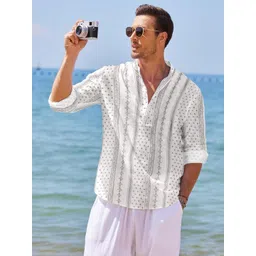 Fifth U Men White Kurtas image 2
