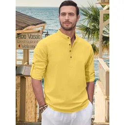 Fifth U Men Yellow Kurta-picture-21