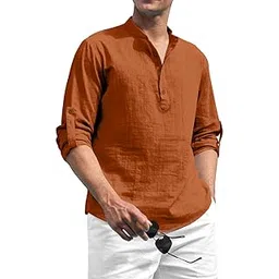 fifth u Men's Kurta || Chinese Collar Long Sleeves || Short Kurta for Men || for Festival || Function || Occasion Wear Fancy Kurta for || Straight Hip Length Kurtas || Best Gifts for Men-picture-26