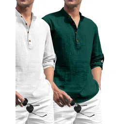 Fifth U White Blended Kurtas-picture-29
