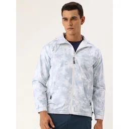 FIFTY TWO Printed Hooded Rain Jacket-picture-19