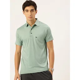 FIFTY TWO Self Design Polo Collar Dri-Fit T-shirt-picture-26