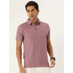 FIFTY TWO Self Design Textured Polo Collar T-shirt-picture-18