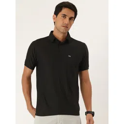 FIFTY TWO Self Design Textured Polo Collar T-shirt-picture-19