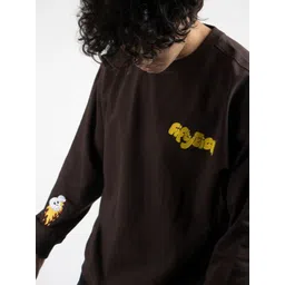 FiftyEight Men Printed Hooded Sweatshirt-picture-4