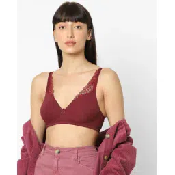 fig Padded Non Wired Fashion Lace Bra EC10-picture-31